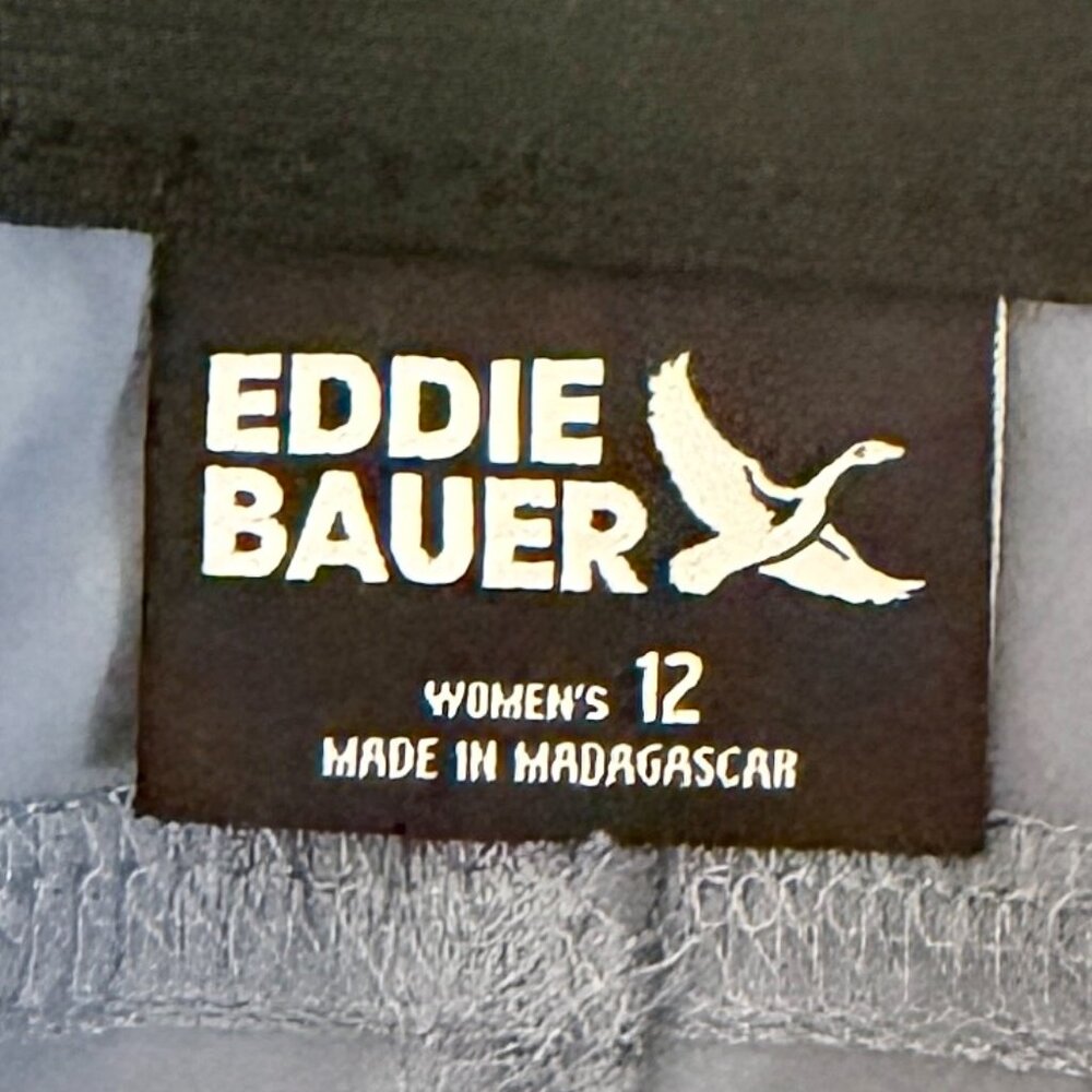 Eddie Bauer Women's Horizon Straight Ankle Pant Size 12 Blue Outdoor Casual NEW - Picture 4 of 16